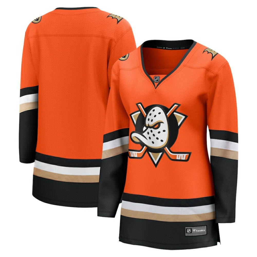 Anaheim Ducks Fanatics Women's Home Breakaway Jersey - Orange - NHL