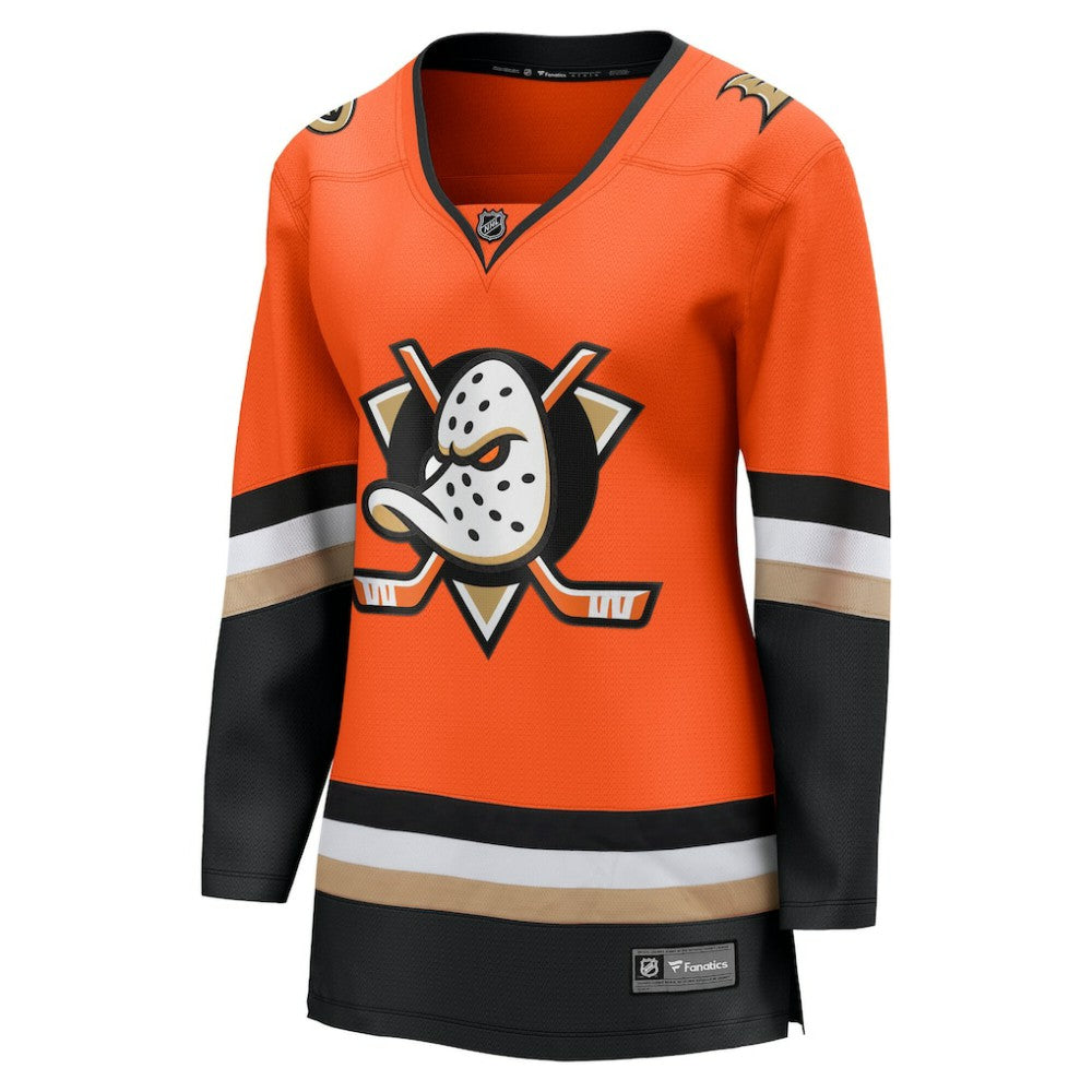 Anaheim Ducks Fanatics Women's Home Breakaway Jersey - Orange - NHL