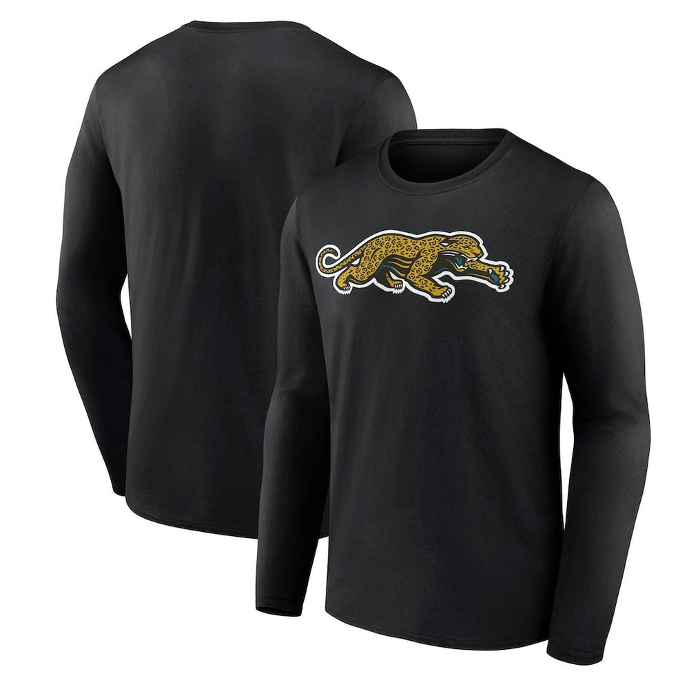 Jacksonville Jaguars Classic Logo Long Sleeve T-Shirt Black | NFL