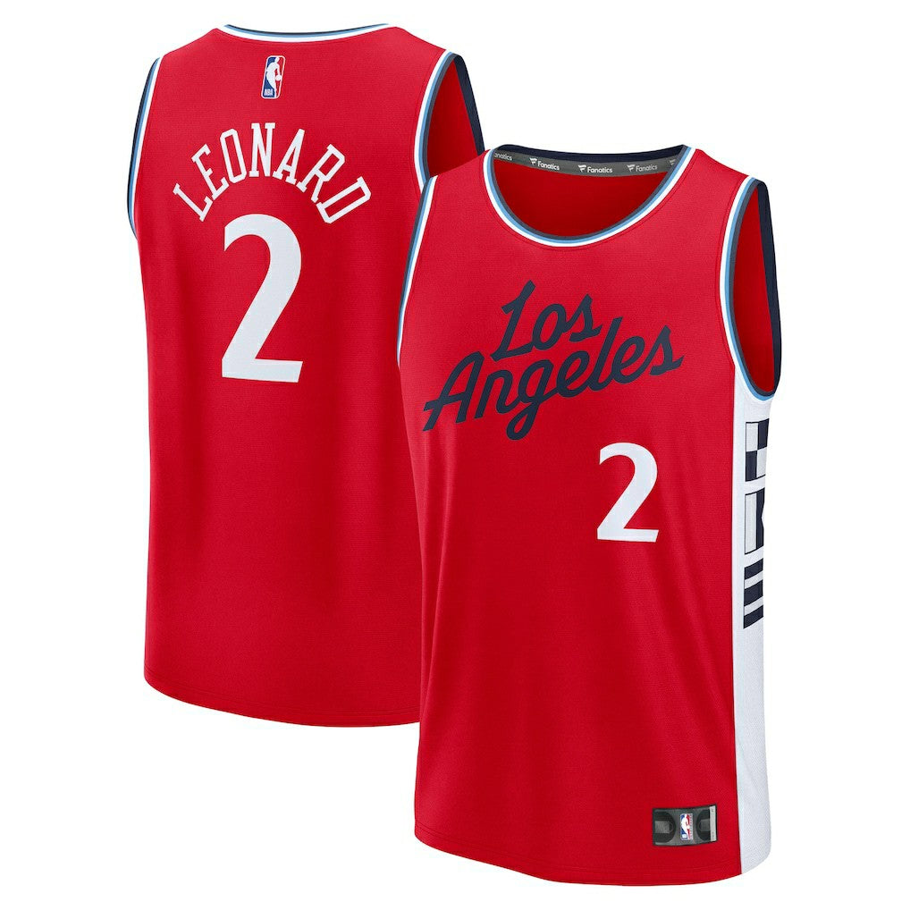 Kawhi Leonard LA Clippers Fast Break Replica Player Jersey Statement Edition Red - NBA