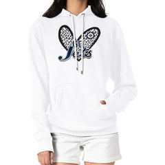 Winnipeg Jets G-III 4Her by Carl Banks Women's Animal Print Heart Fleece Pullover Hoodie - White - NHL