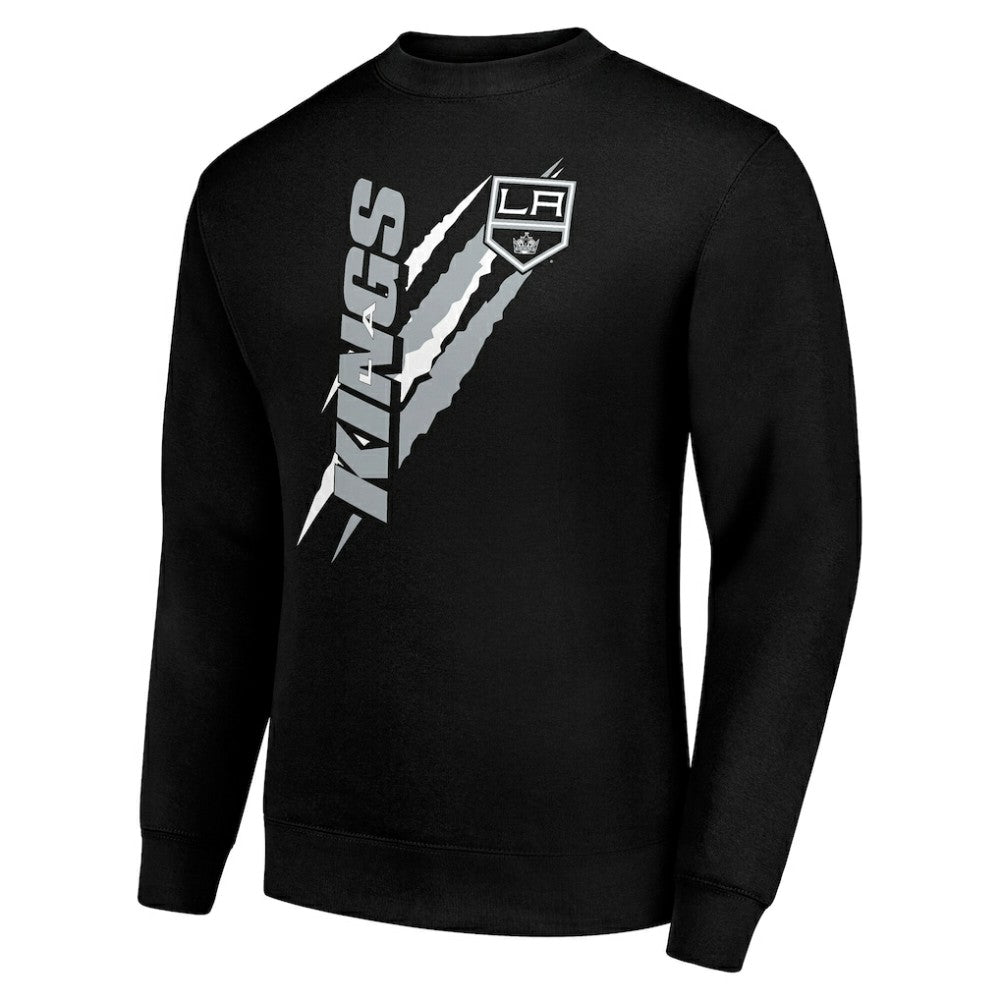 Los Angeles Kings Starter Color Scratch Pullover Sweatshirt - Black - NHL