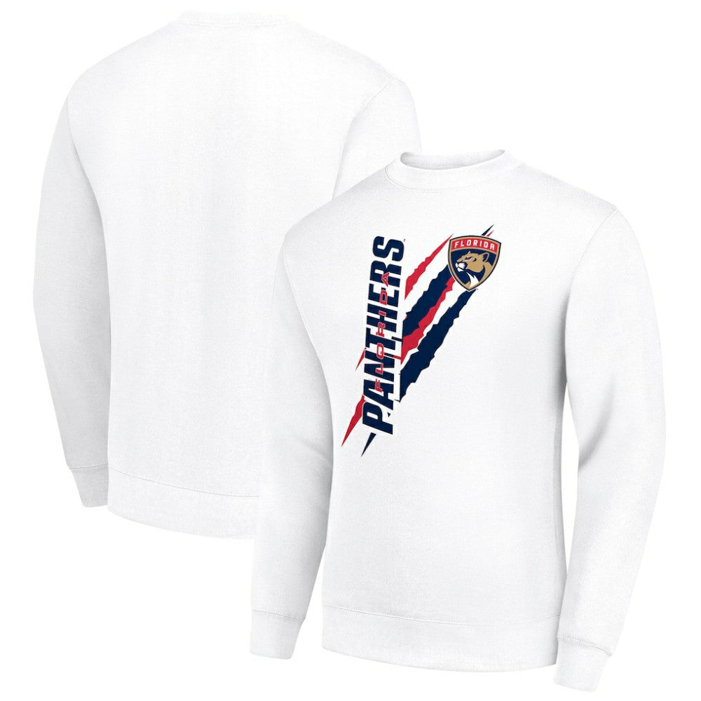 Florida Panthers Starter Color Scratch Pullover Sweatshirt - White - NHL