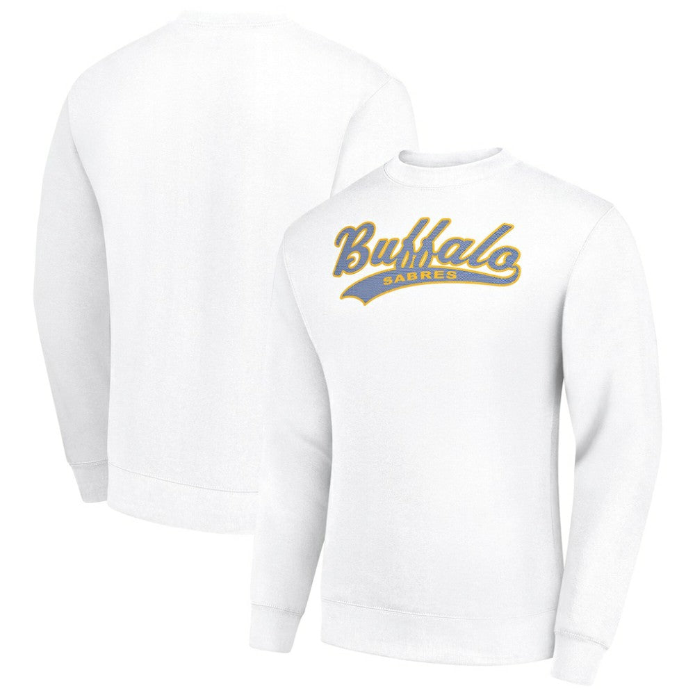 Buffalo Sabres Starter  Tailsweep City Pullover Sweatshirt - White - NHL