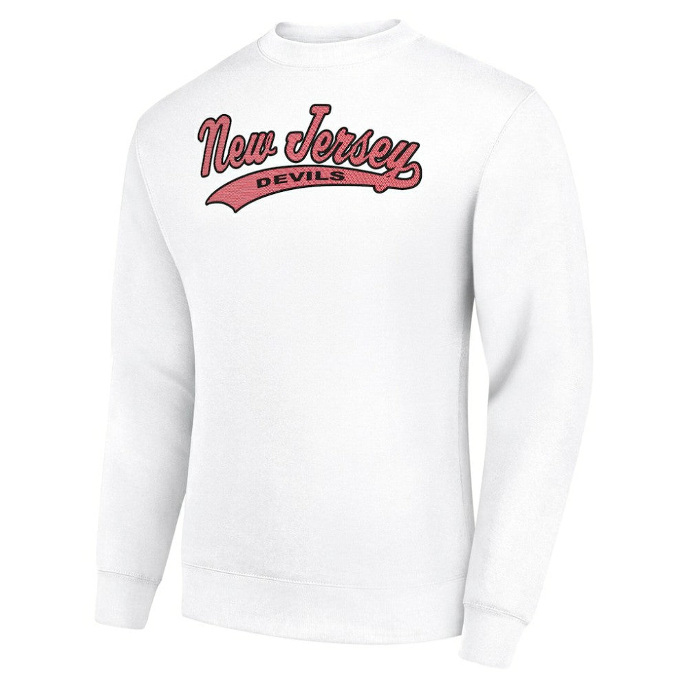 New Jersey Devils Starter  Tailsweep City Pullover Sweatshirt - White - NHL