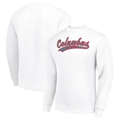 Columbus Blue Jackets Starter  Tailsweep City Pullover Sweatshirt - White - NHL