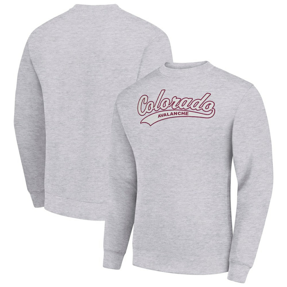 Colorado Avalanche Starter  Tailsweep City Pullover Sweatshirt - Heather Gray - NHL