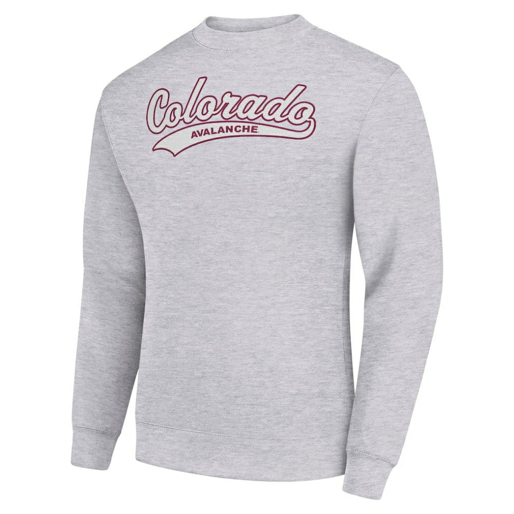 Colorado Avalanche Starter  Tailsweep City Pullover Sweatshirt - Heather Gray - NHL