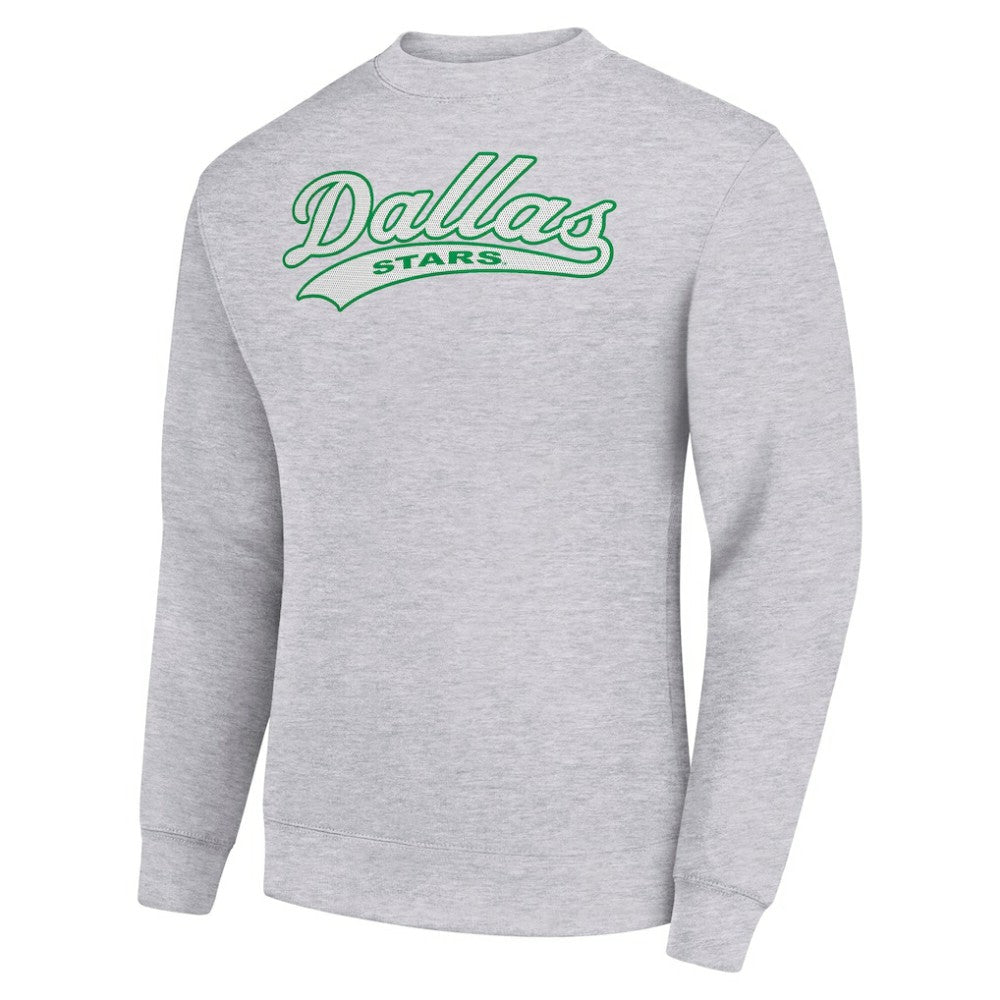 Dallas Stars Starter  Tailsweep City Pullover Sweatshirt - Heather Gray - NHL