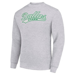 Dallas Stars Starter  Tailsweep City Pullover Sweatshirt - Heather Gray - NHL