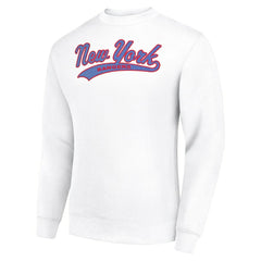 New York Rangers Starter  Tailsweep City Pullover Sweatshirt - White - NHL