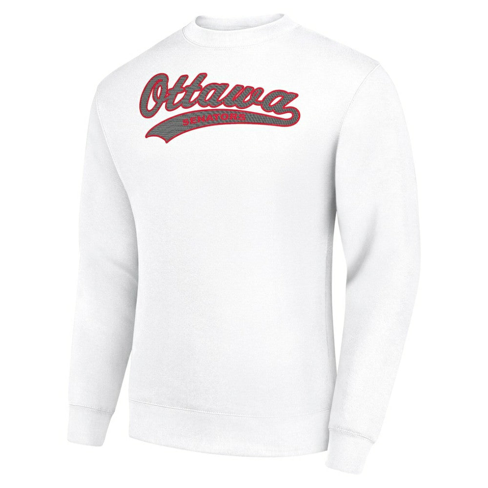 Ottawa Senators Starter  Tailsweep City Pullover Sweatshirt - White - NHL