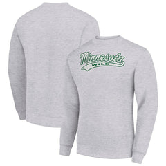 Minnesota Wild Starter  Tailsweep City Pullover Sweatshirt - Heather Gray - NHL