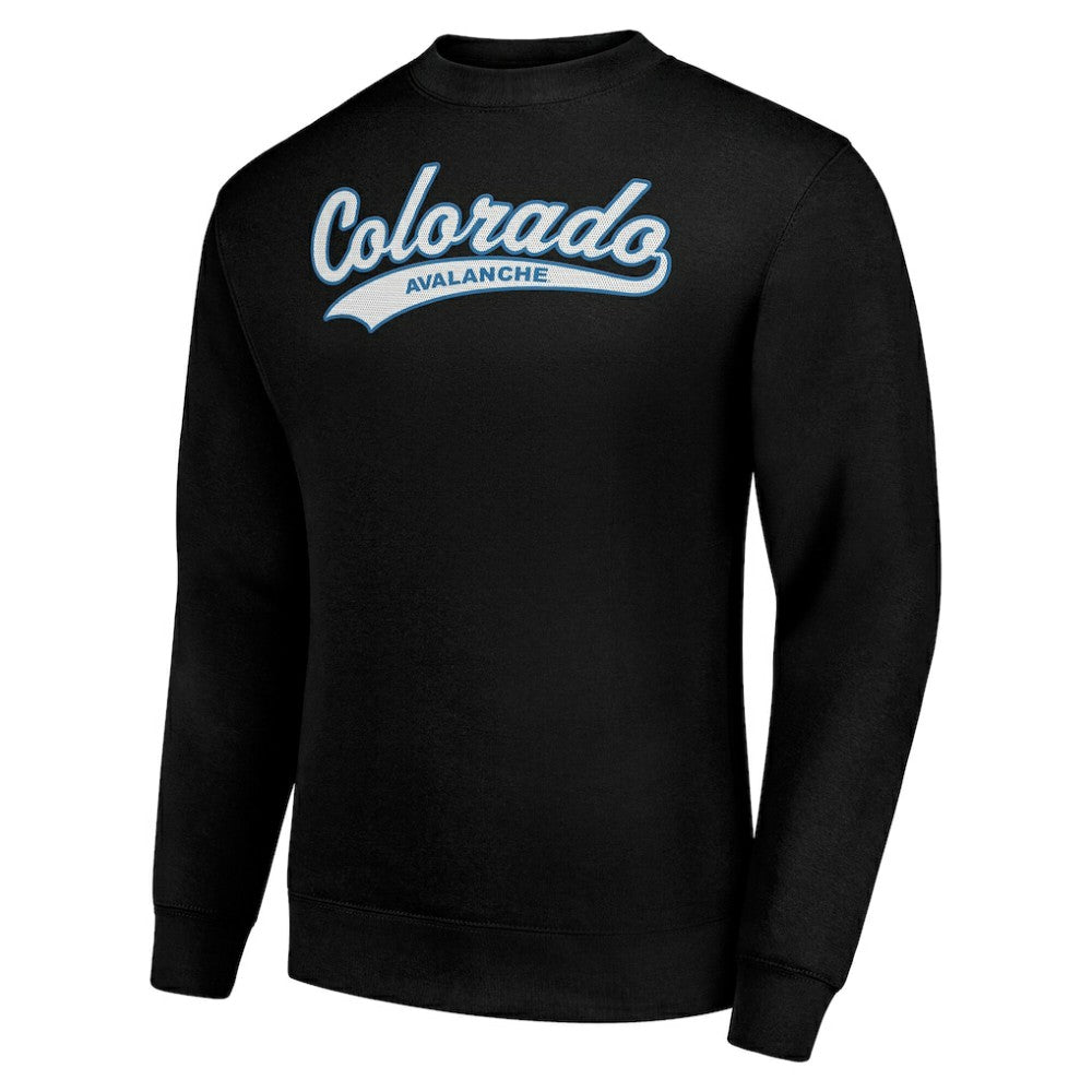 Colorado Avalanche Starter  Tailsweep City Pullover Sweatshirt - Black - NHL