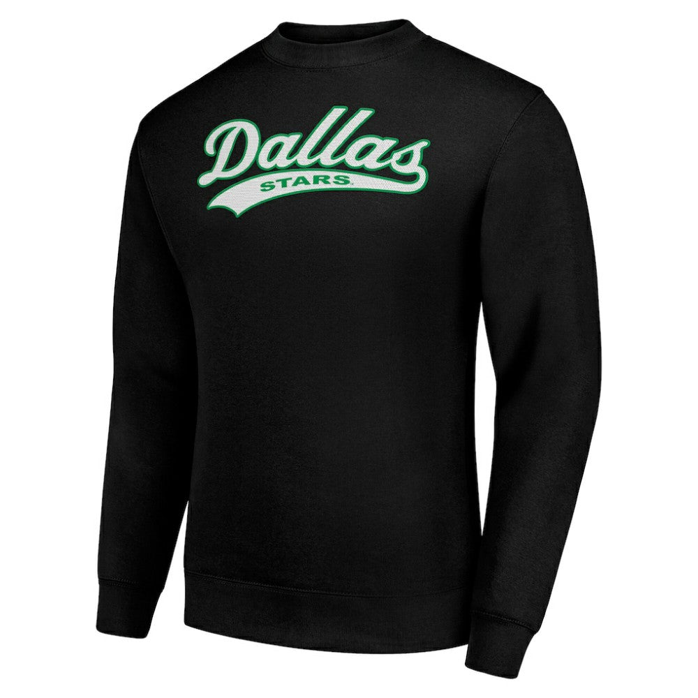Dallas Stars Starter  Tailsweep City Pullover Sweatshirt - Black - NHL