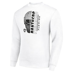 Florida Panthers Starter  Half Helmet Team Logo Pullover Sweatshirt - White - NHL