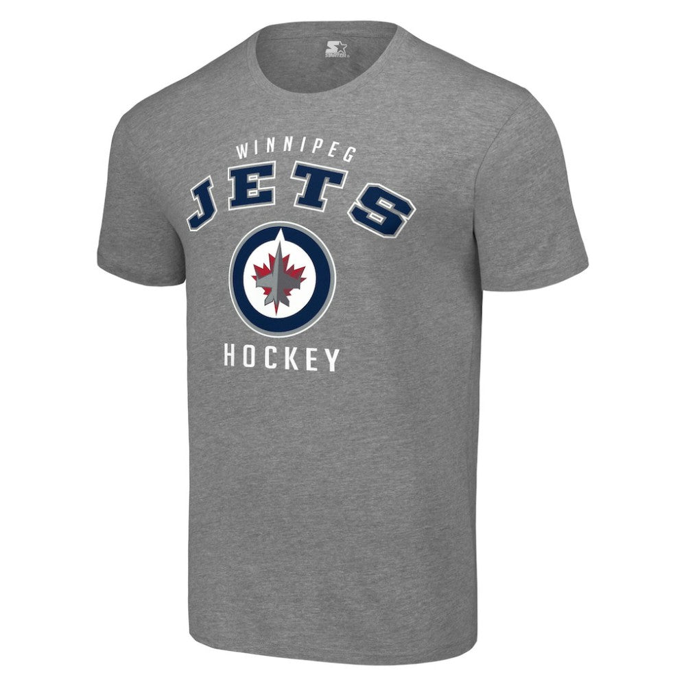 Winnipeg Jets Starter Logo T-Shirt - Heather Gray - NHL