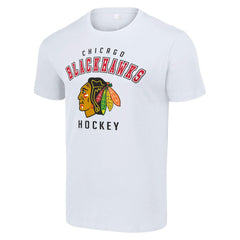 Chicago Blackhawks Starter Logo T-Shirt - White - NHL