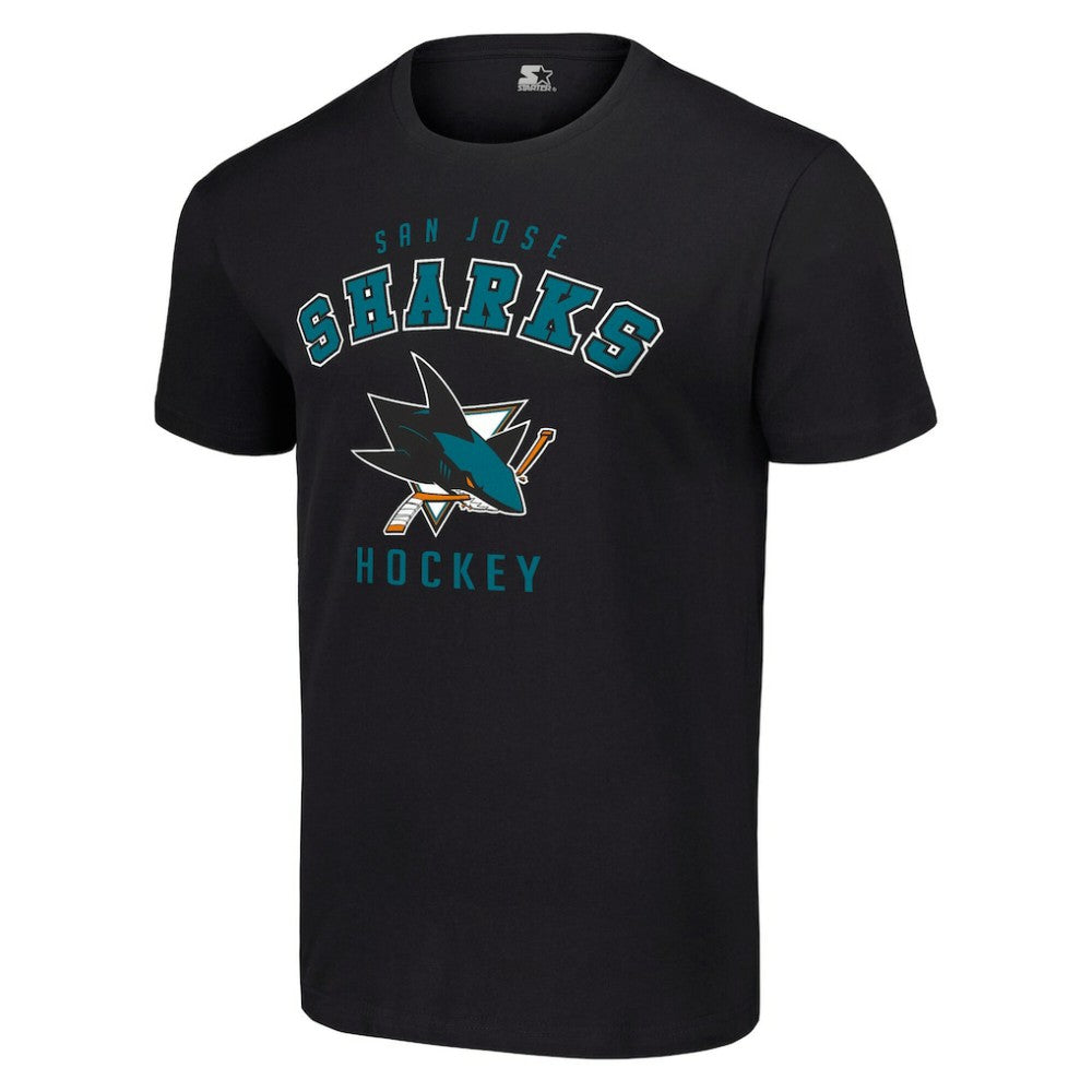 San Jose Sharks Starter Logo T-Shirt - Black - NHL