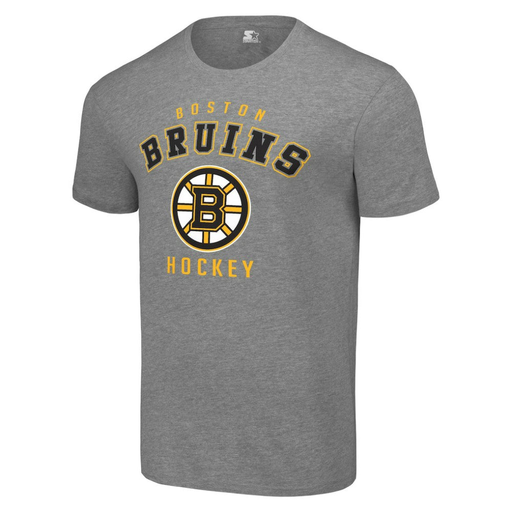 Boston Bruins Starter Logo T-Shirt - Heather Gray - NHL