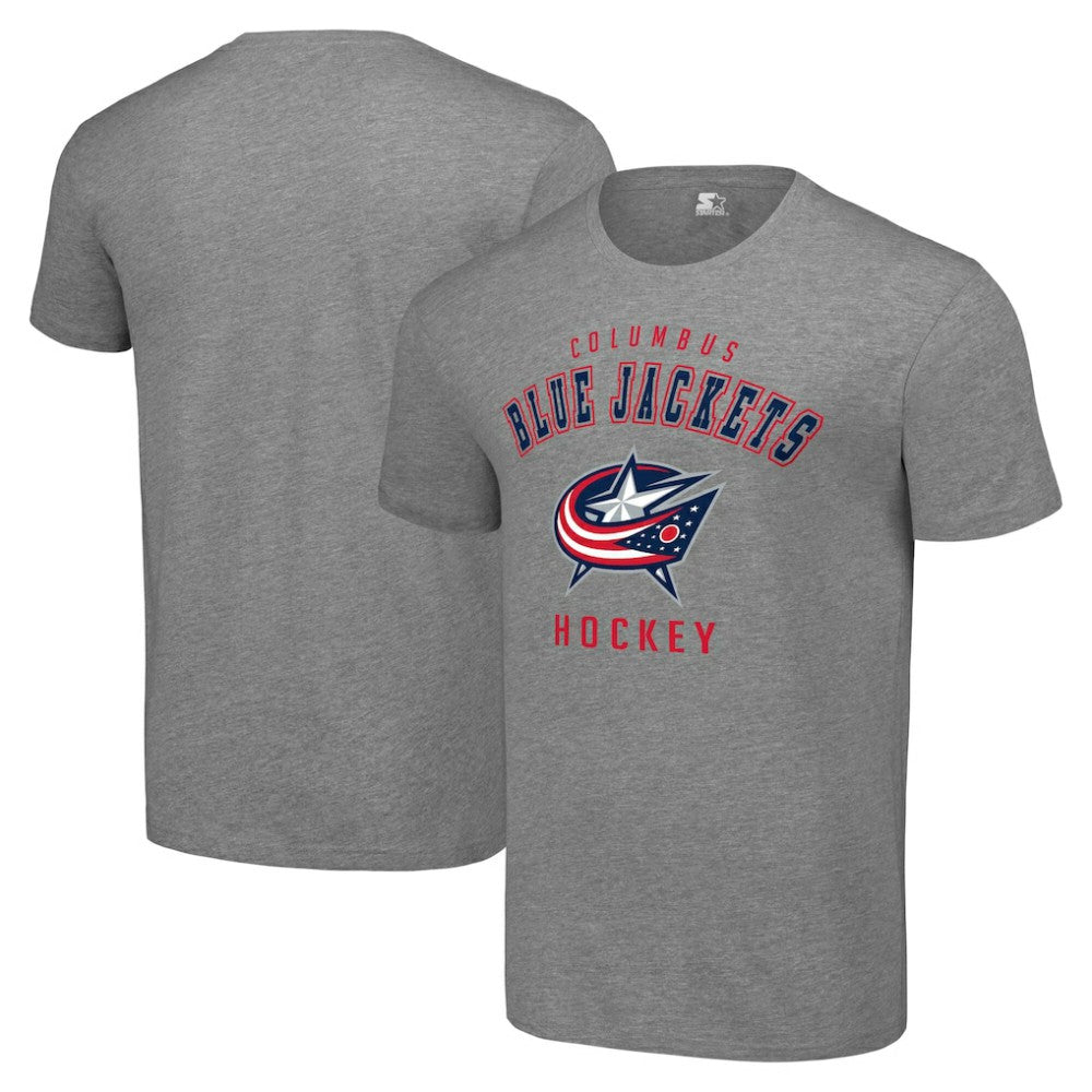 Columbus Blue Jackets Starter Logo T-Shirt - Heather Gray - NHL