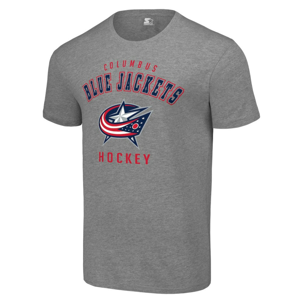 Columbus Blue Jackets Starter Logo T-Shirt - Heather Gray - NHL