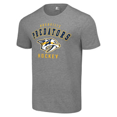 Nashville Predators Starter Logo T-Shirt - Heather Gray - NHL
