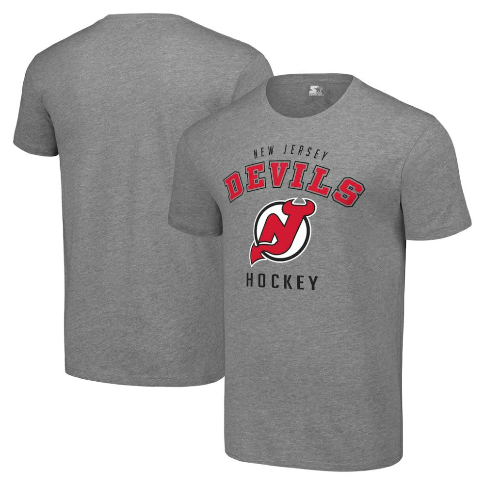 New Jersey Devils Starter Logo T-Shirt - Heather Gray - NHL