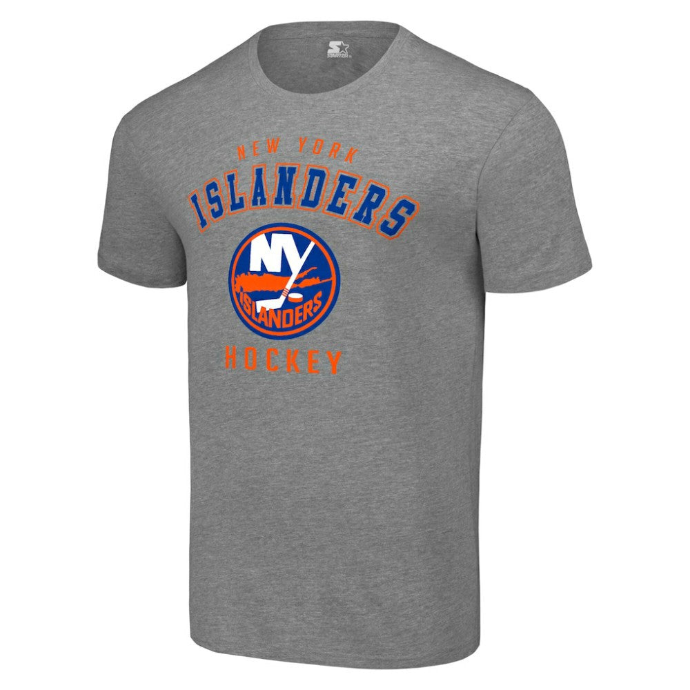 New York Islanders Starter Logo T-Shirt - Heather Gray - NHL