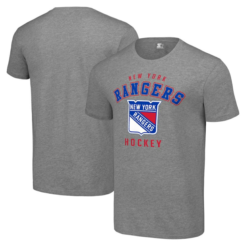 New York Rangers Starter Logo T-Shirt - Heather Gray - NHL