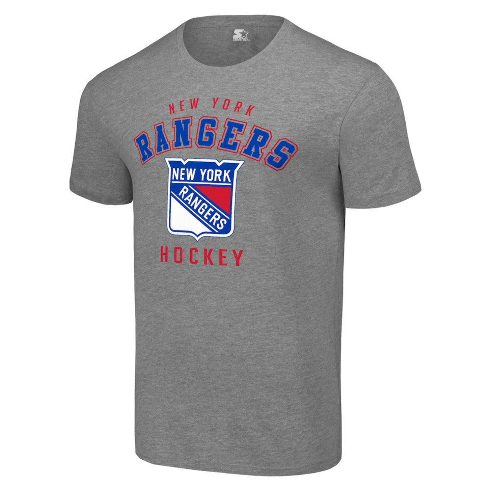 New York Rangers Starter Logo T-Shirt - Heather Gray - NHL