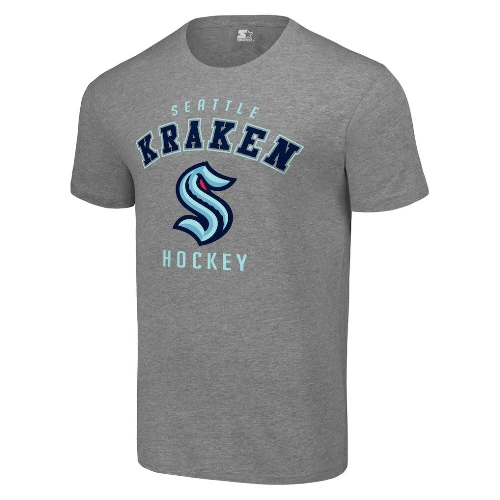 Seattle Kraken Starter Logo T-Shirt - Heather Gray - NHL