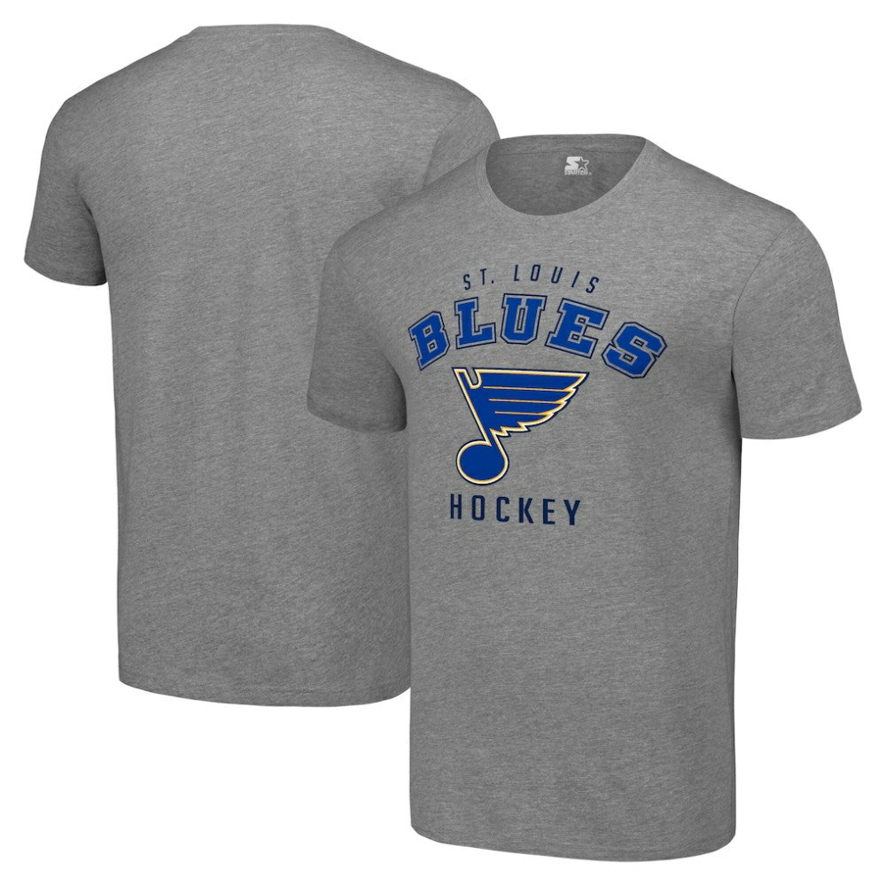 St. Louis Blues Starter Logo T-Shirt - Heather Gray - NHL