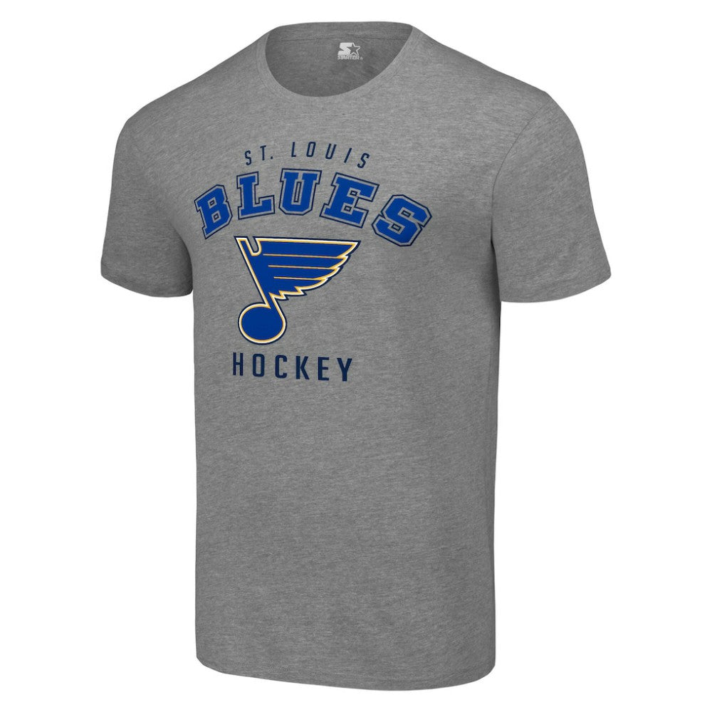St. Louis Blues Starter Logo T-Shirt - Heather Gray - NHL