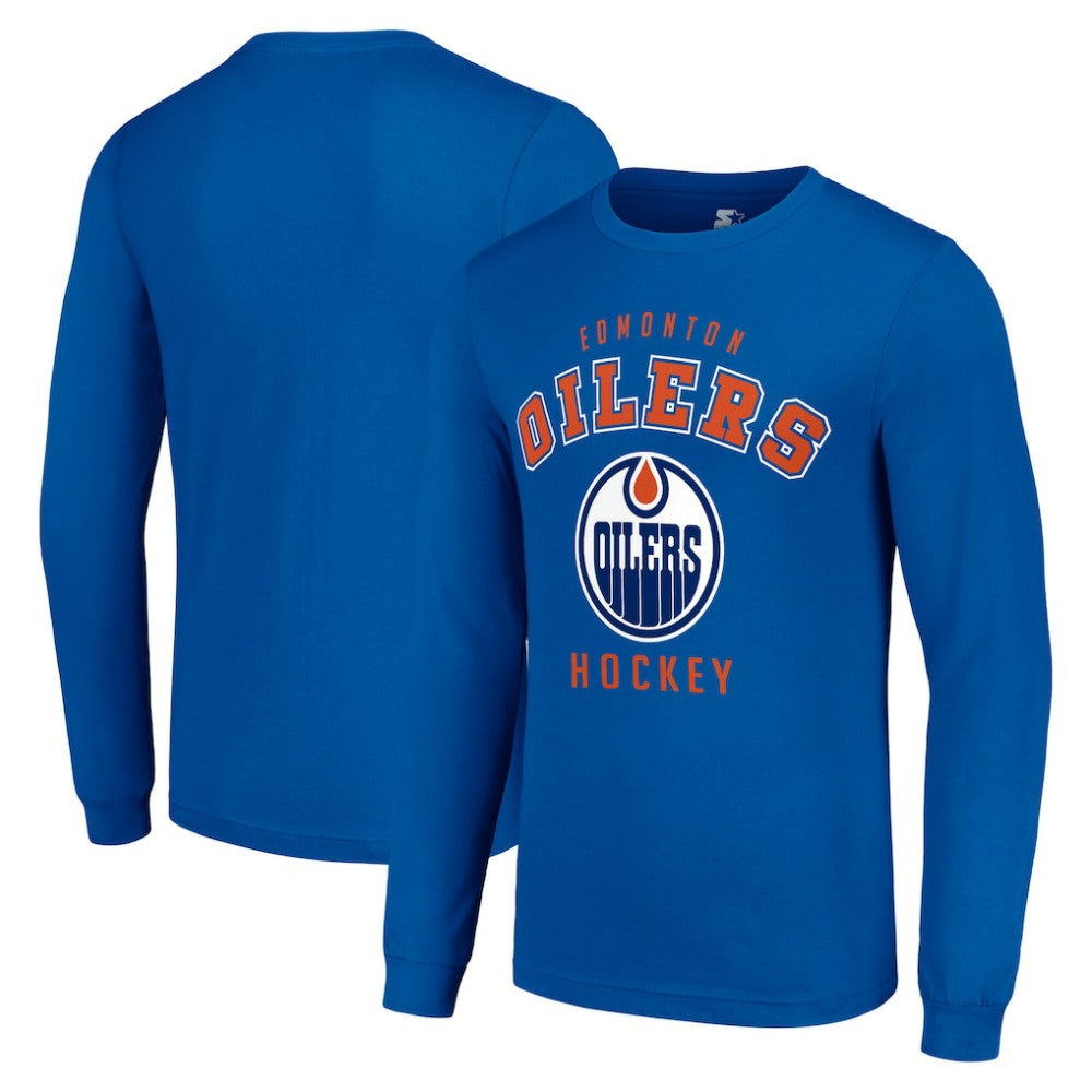 Edmonton Oilers Starter Logo Long Sleeve T-Shirt - Royal - NHL