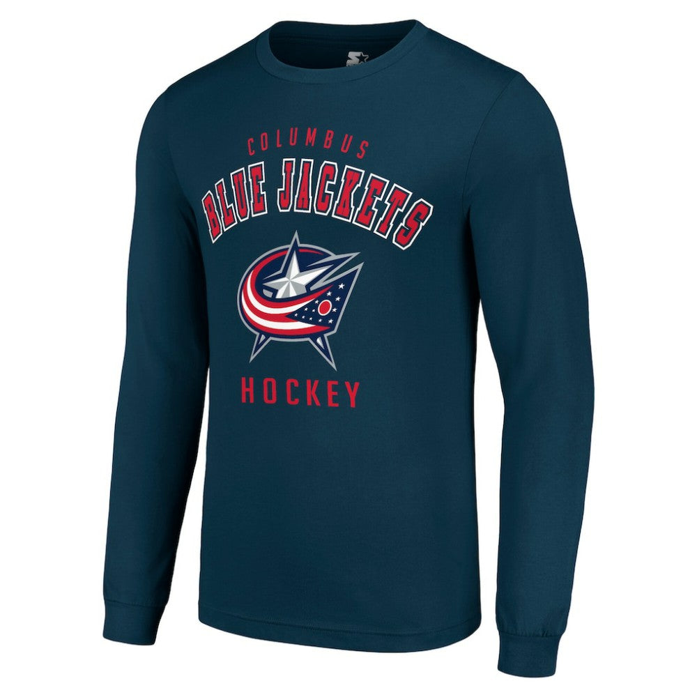 Columbus Blue Jackets Starter Logo Long Sleeve T-Shirt - Navy - NHL