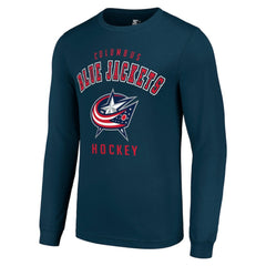 Columbus Blue Jackets Starter Logo Long Sleeve T-Shirt - Navy - NHL