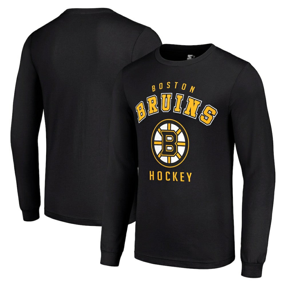 Boston Bruins Starter Logo Long Sleeve T-Shirt - Black - NHL