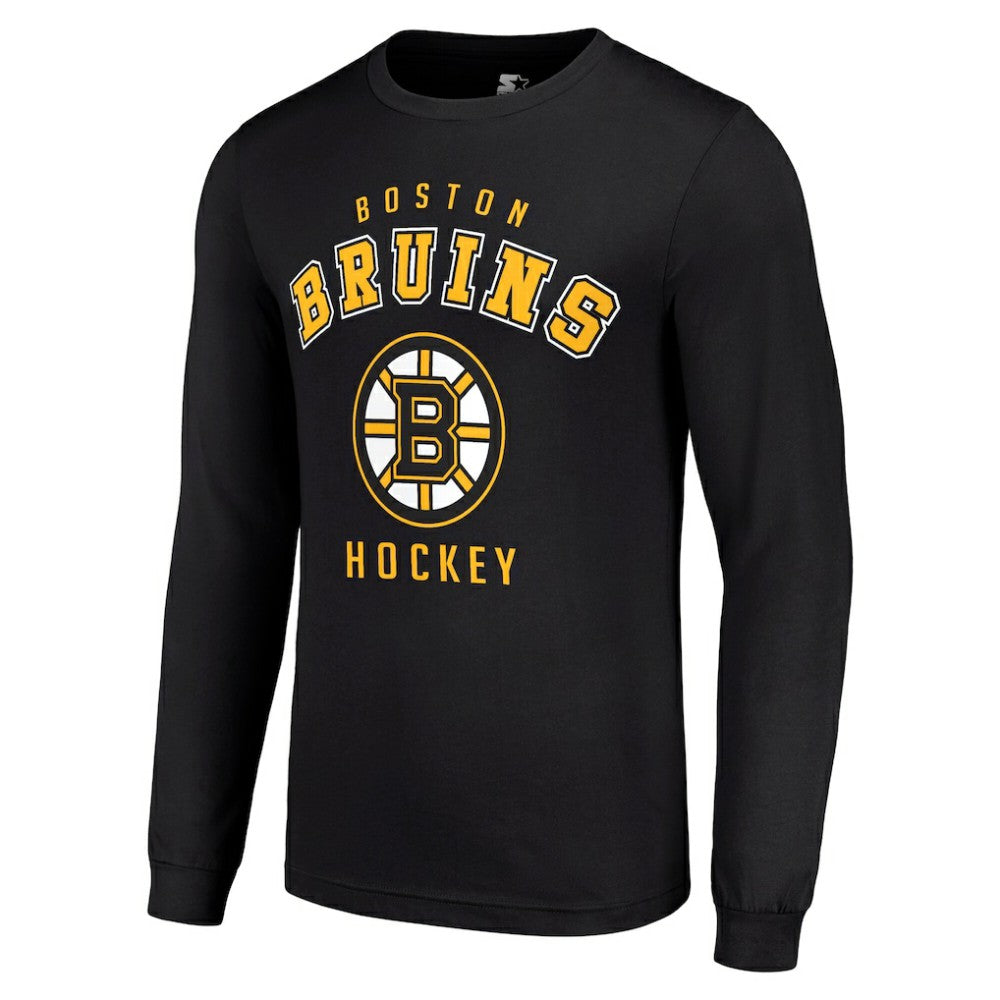 Boston Bruins Starter Logo Long Sleeve T-Shirt - Black - NHL