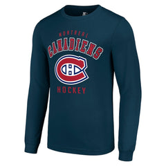 Montreal Canadiens Starter Logo Long Sleeve T-Shirt - Navy - NHL