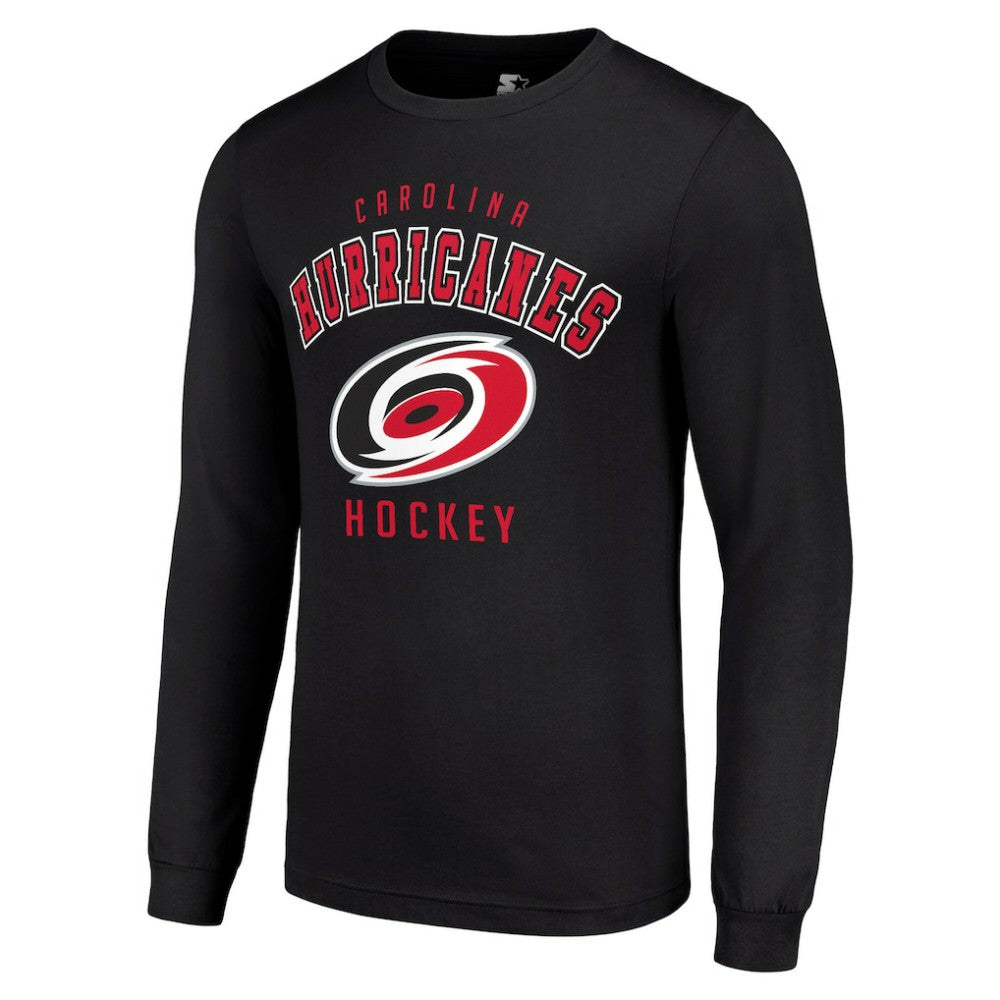 Carolina Hurricanes Starter Logo Long Sleeve T-Shirt - Black - NHL