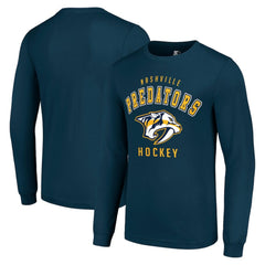 Nashville Predators Starter Logo Long Sleeve T-Shirt - Navy - NHL