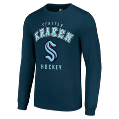 Seattle Kraken Starter Logo Long Sleeve T-Shirt - Navy - NHL