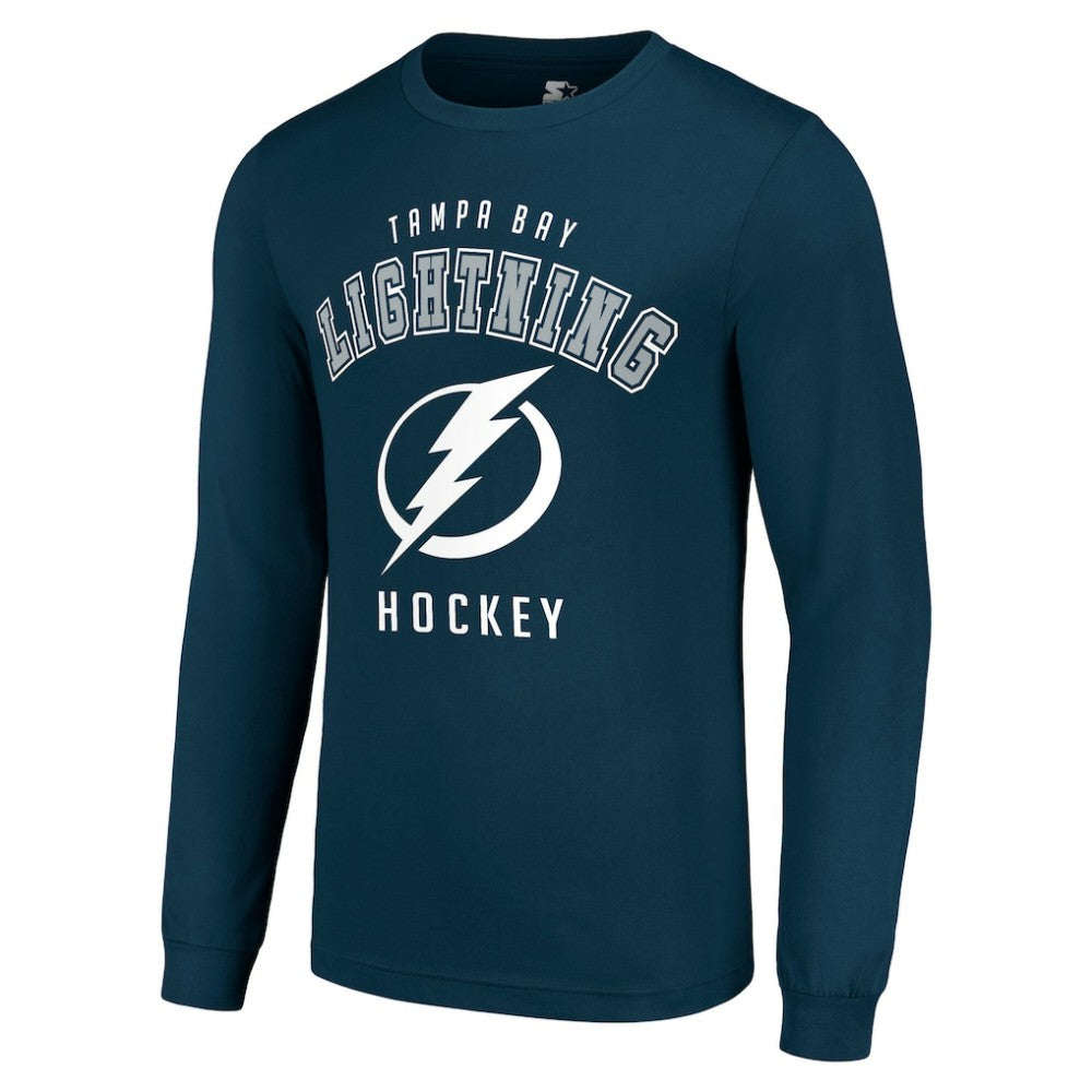 Tampa Bay Lightning Starter Logo Long Sleeve T-Shirt - Navy - NHL