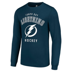 Tampa Bay Lightning Starter Logo Long Sleeve T-Shirt - Navy - NHL