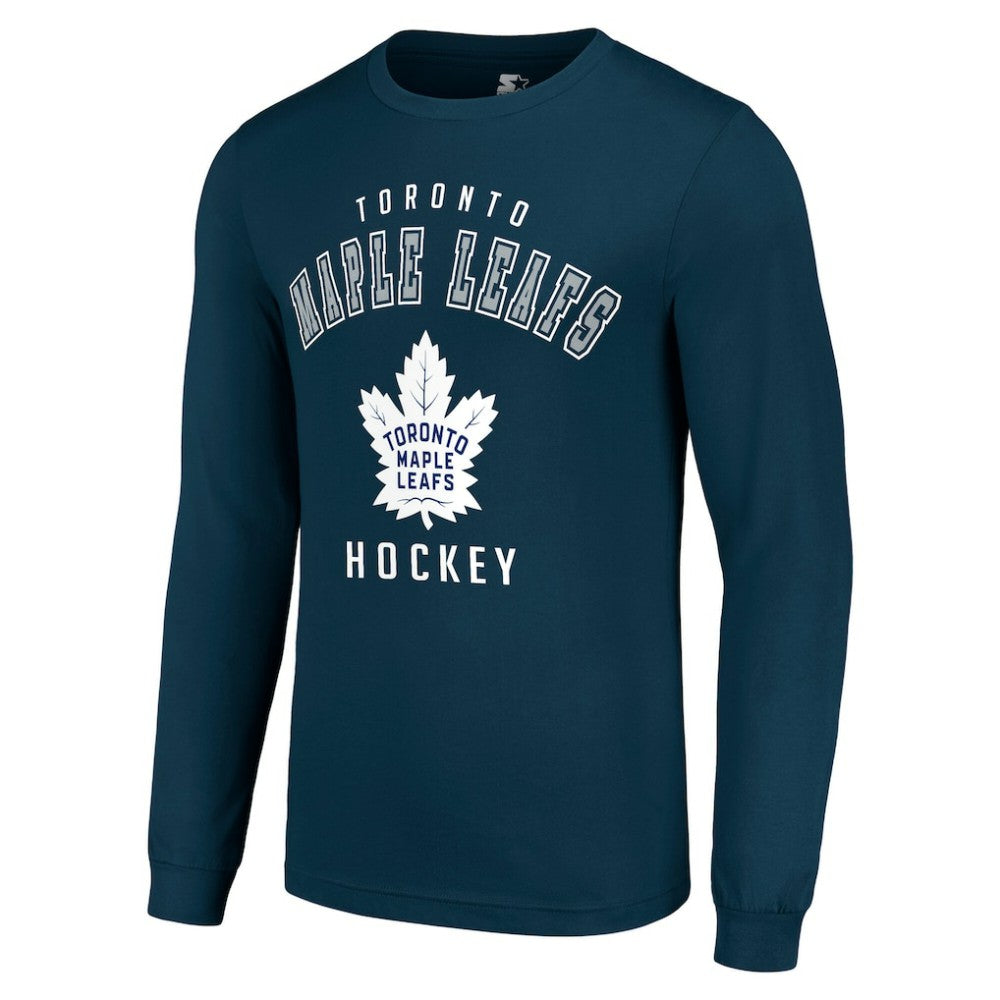 Toronto Maple Leafs Starter Logo Long Sleeve T-Shirt - Navy - NHL