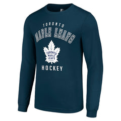 Toronto Maple Leafs Starter Logo Long Sleeve T-Shirt - Navy - NHL