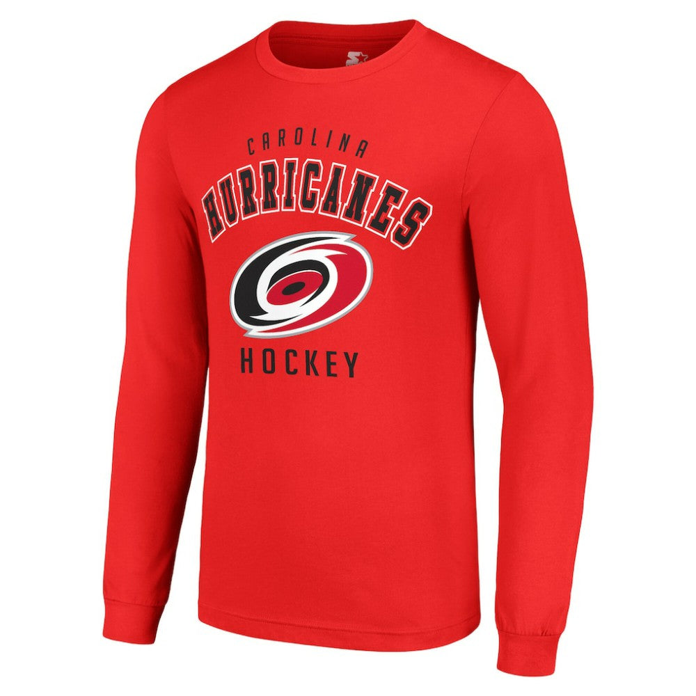 Carolina Hurricanes Starter Logo Long Sleeve T-Shirt - Red - NHL