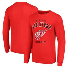 Detroit Red Wings Starter Logo Long Sleeve T-Shirt - Red - NHL