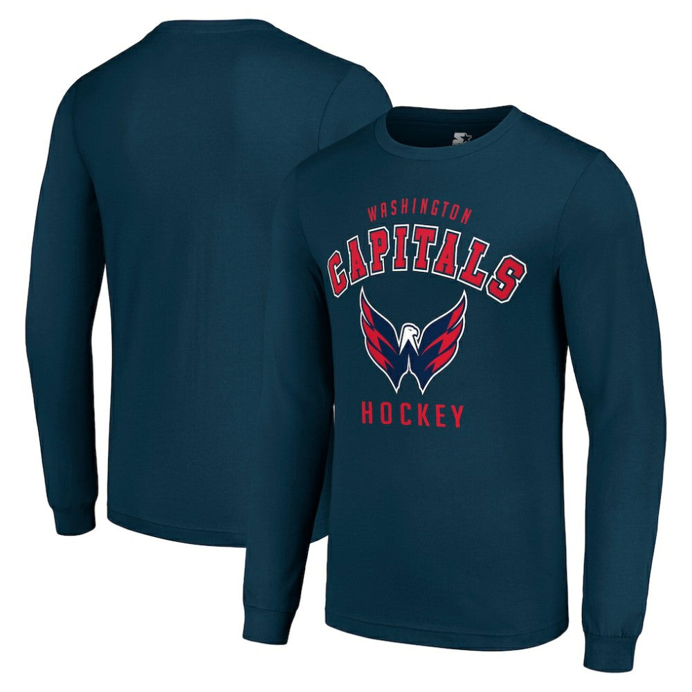 Washington Capitals Starter Logo Long Sleeve T-Shirt - Navy - NHL